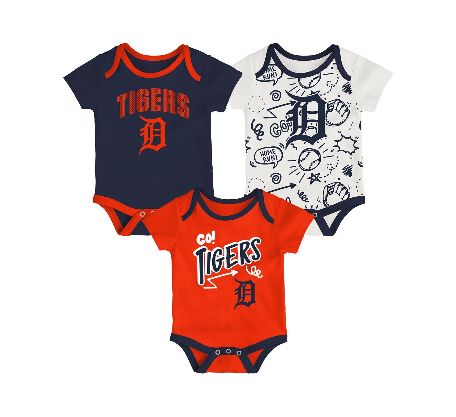 Набор боди для малышей Outerstuff Detroit Tigers All Day Play 3-Pack