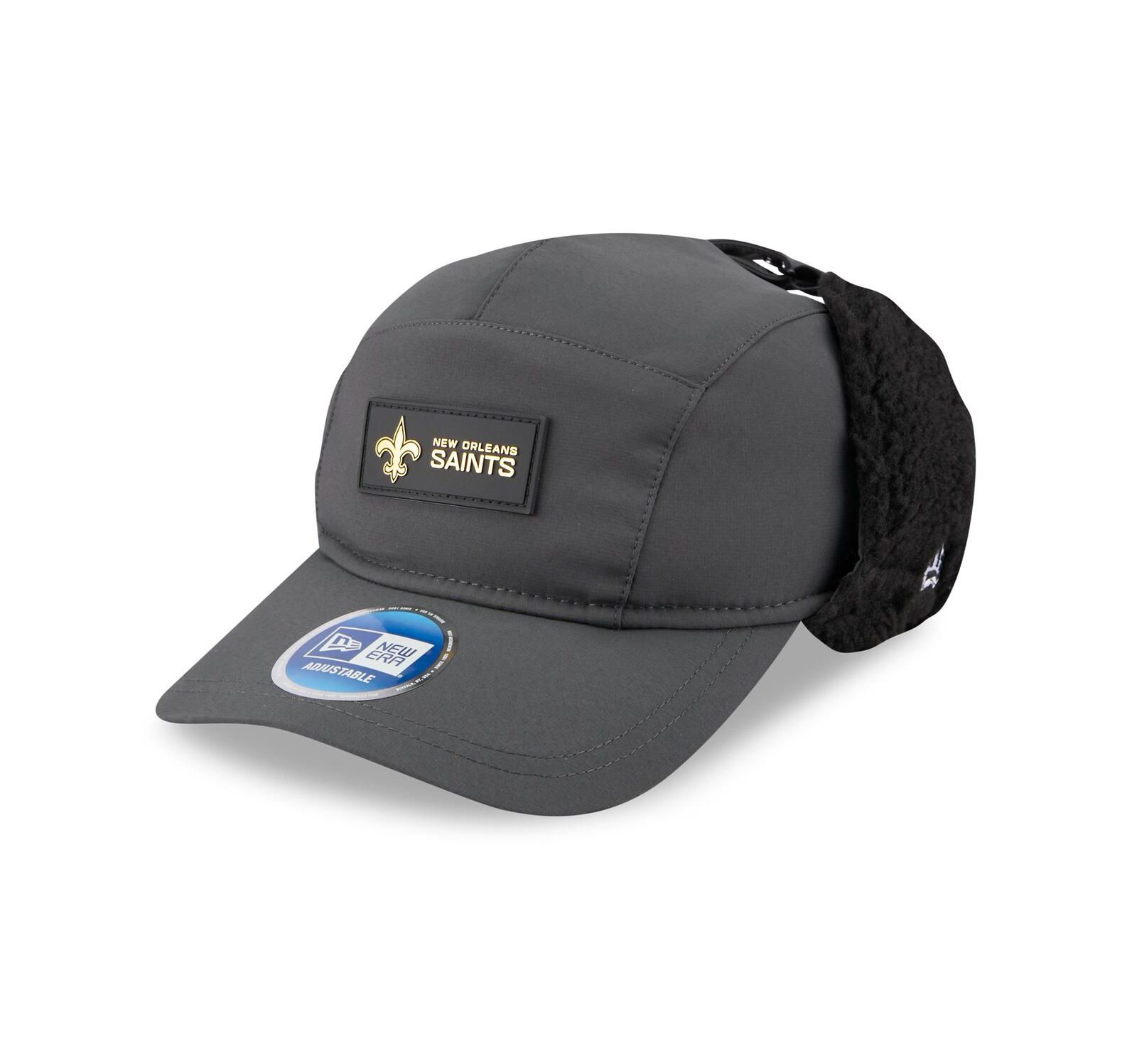 Мужская кепка New Era New Orleans Saints 2025 Sideline Cold Weather Runner, угольный