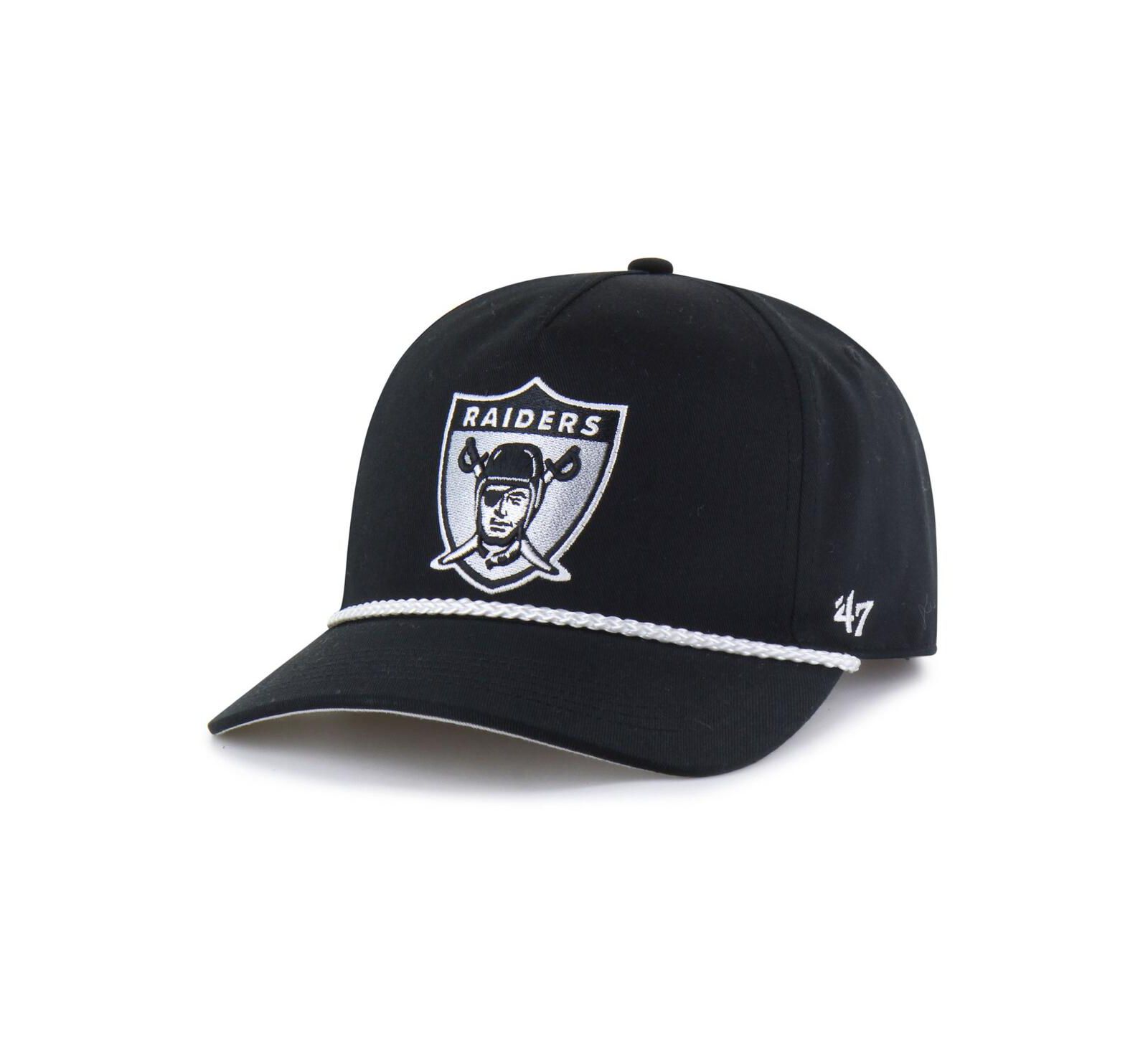 '47 Brand Men's Black Las Vegas Raiders Rope Hitch Adjustable Hat