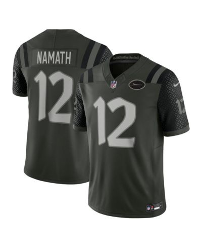 Мужская джерси Nike Joe Namath Gotham Green New York Jets 2025 Rivalries Collection Retired Player Limited
