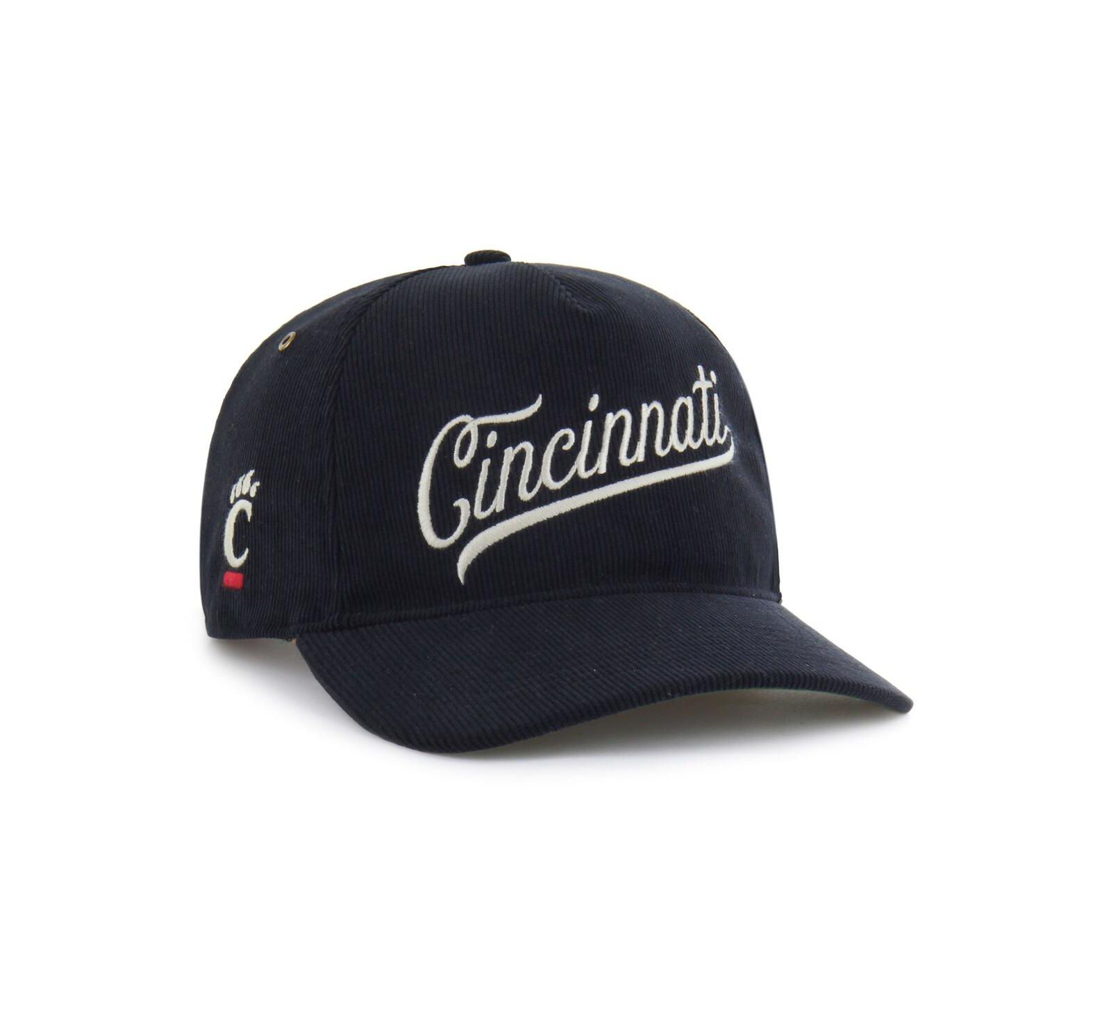 '47 Brand Men's and Women's Black Cincinnati Bearcats Collections Golden Age Corduroy Hitch Adjustable Hat