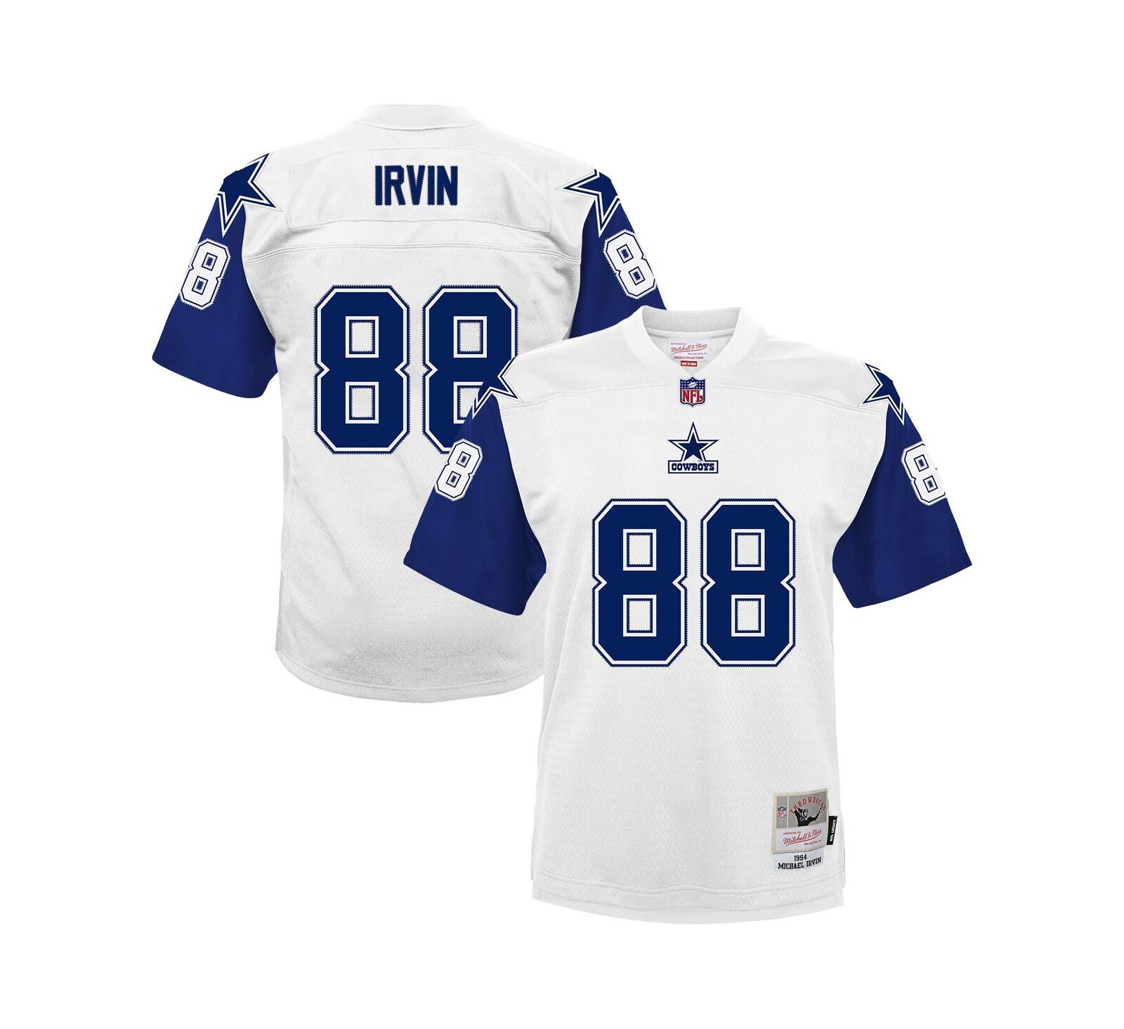 Детская джерси Mitchell & Ness Michael Irvin Dallas Cowboys 1994 Alternate Legacy, белая