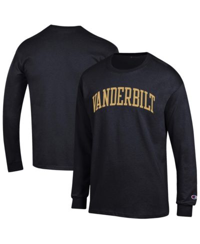 Champion Men's Black Vanderbilt Commodores Basic Arch Long Sleeve T-Shirt