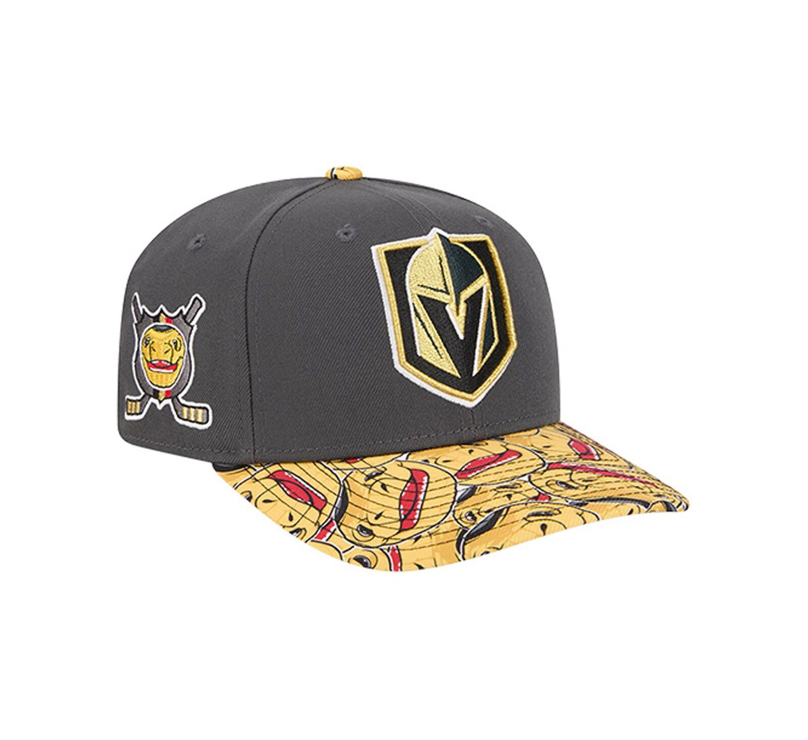 New Era Men's Gray Vegas Golden Knights Mascot Visor 9SEVENTY Adjustable Hat