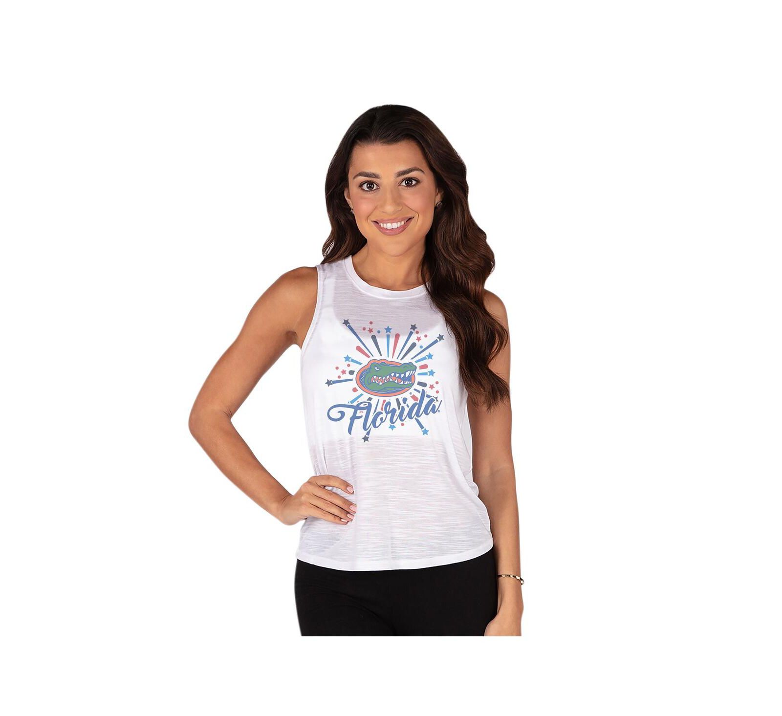 Concepts Sport Женский трикотажный топ майка Florida Gators Infuse, белый