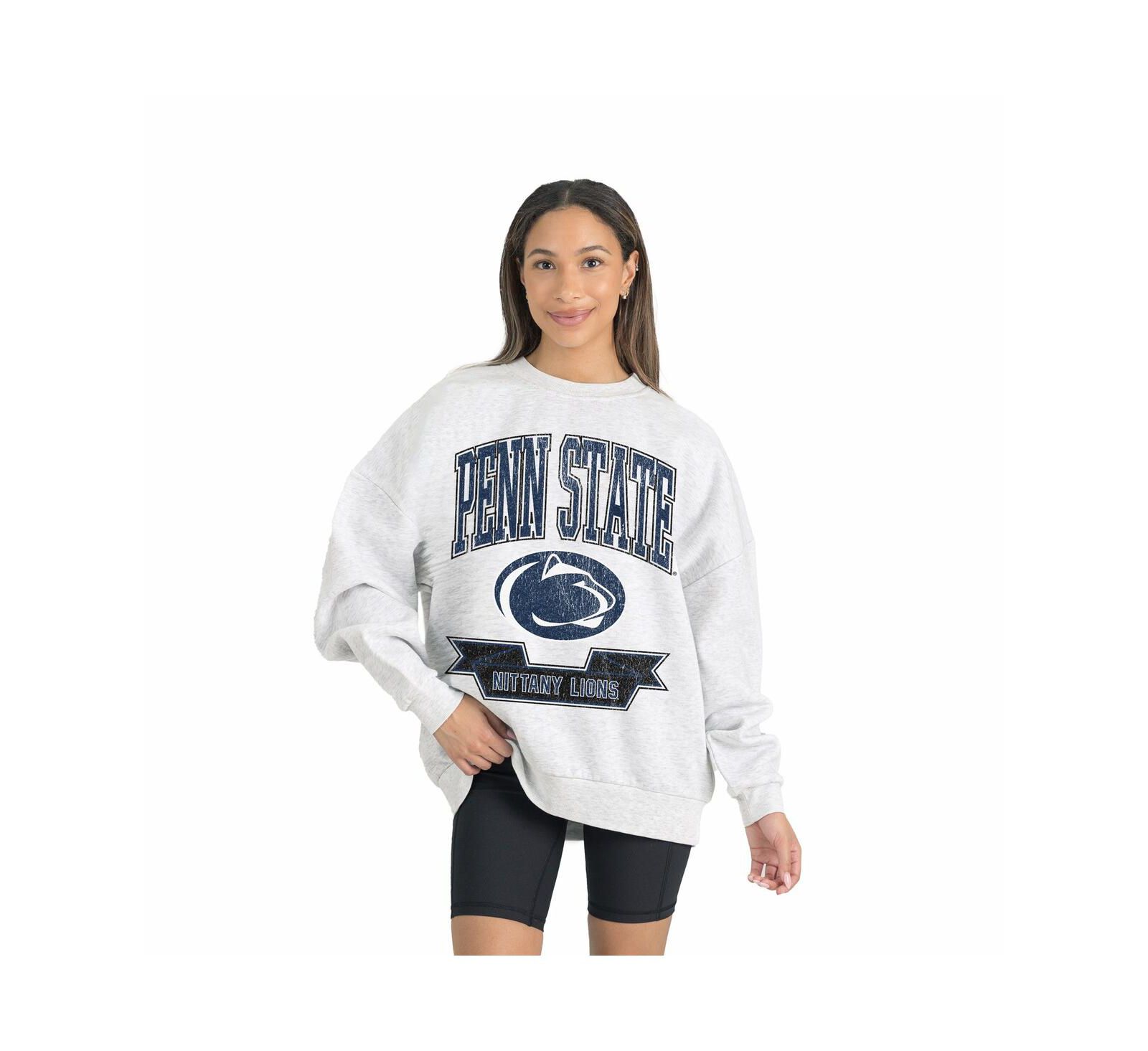 Gameday Couture Женское худи оверсайз Gray Penn State Nittany Lions Premium Fleece Drop Shoulder