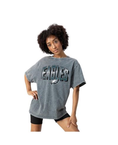 Gameday Couture Women's Gray Philadelphia Eagles Peak Performance Oversized Snow Wash T-Shirt
