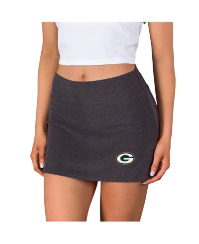 Женская юбка-шорты Concepts Sport Green Bay Packers Centerline Knit, цвет Charcoal