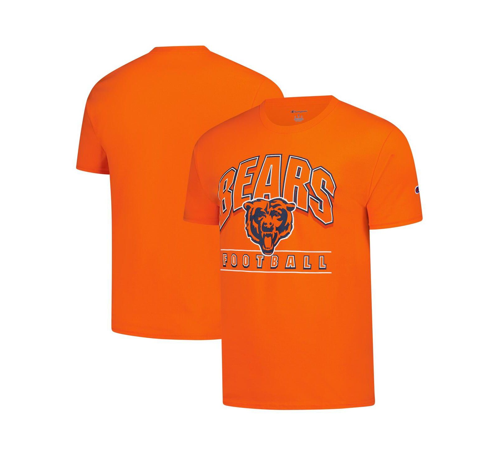 Champion Men's Orange Chicago Bears Football T-Shirt