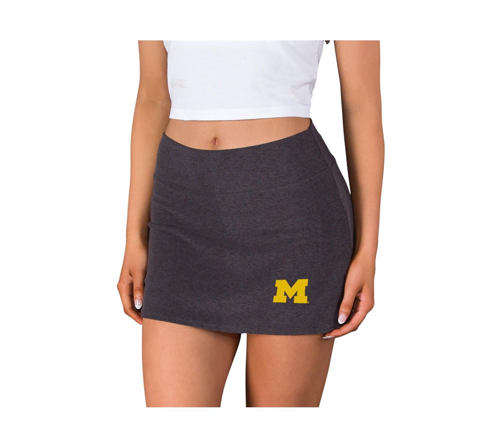 Concepts Sport Women's Charcoal Michigan Wolverines Centerline Knit Skort