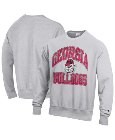 Champion Мужская толстовка Georgia Bulldogs серая с круглым вырезом