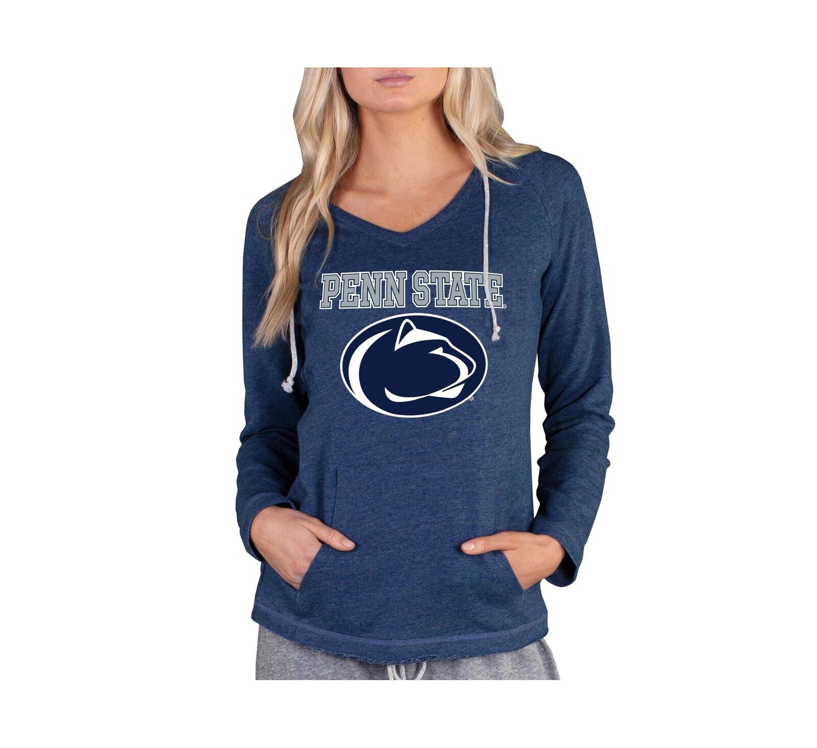 Женское легкое худи Concepts Sport Penn State Nittany Lions Terry, темно-синее