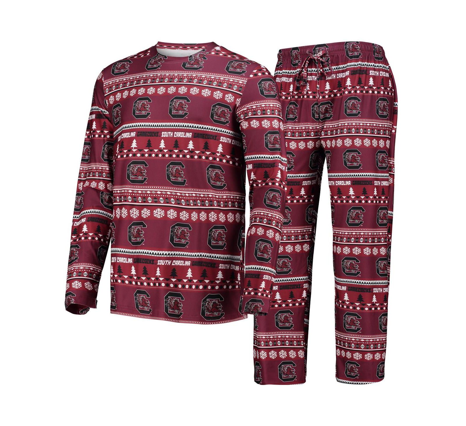 Concepts Sport Мужской комплект из 2 предметов Garnet South Carolina Gamecocks: уродливый свитер с длинным рукавом и штаны для сна