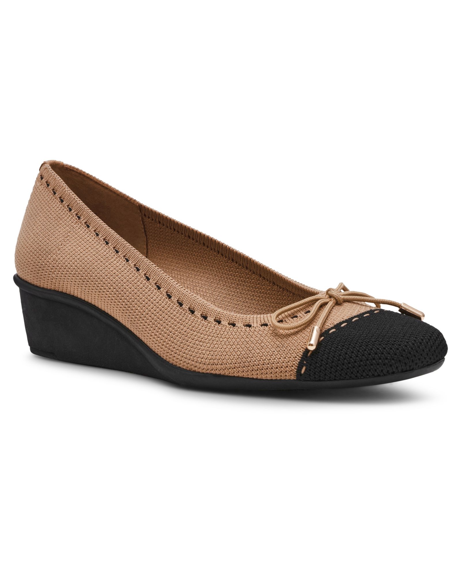 Anne Klein Women's Wesson Cap Toe Wedge Pumps