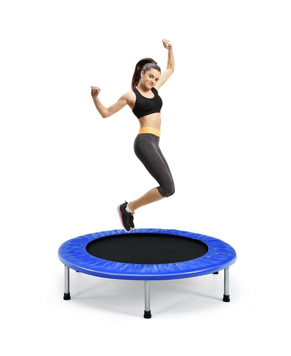 GIVIMO 38 Inch Mini Folding Trampoline Portable Recreational Fitness Rebounder