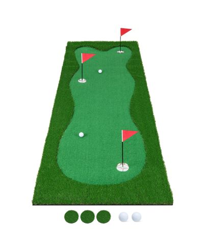 SKONYON Golf Putting Green with Realistic Artificial Grass Turf