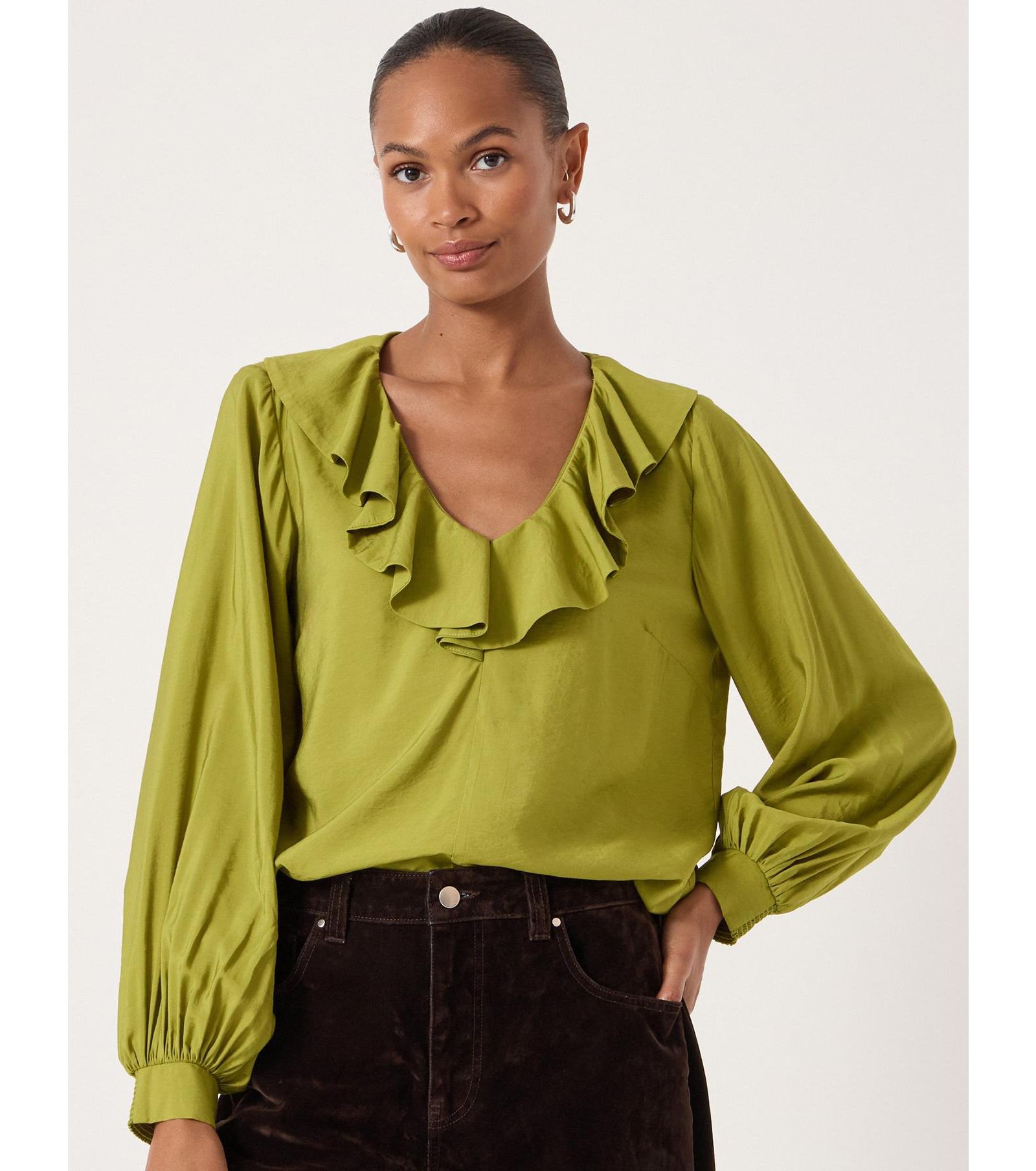 Hush Women's Air Flow Ruffle Blouse