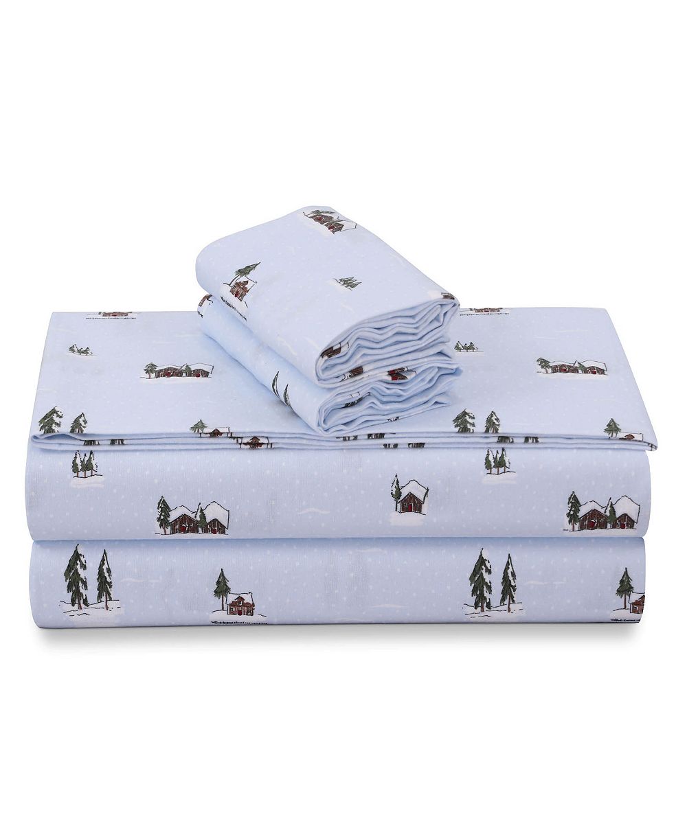 Tribeca Living Portuguese Cotton 4-Pc. Extra Deep Pocket Sheet Set, California King