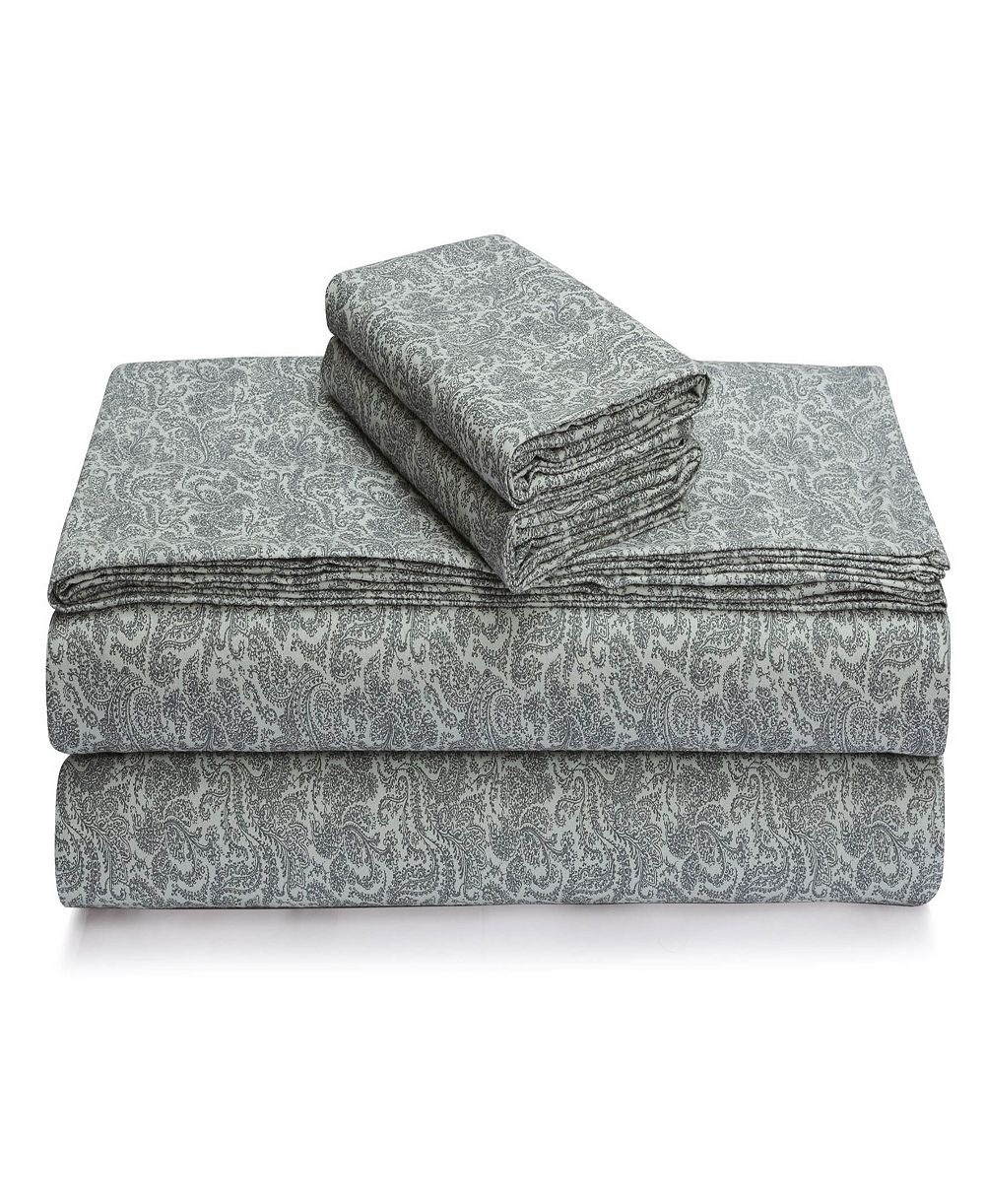 Tribeca Living Portuguese Cotton 4-Pc. Extra Deep Pocket Sheet Set, Queen