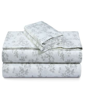 Tribeca Living 300-Thread Count Cotton 3-Pc. Extra Deep Pocket Sheet Set, Twin