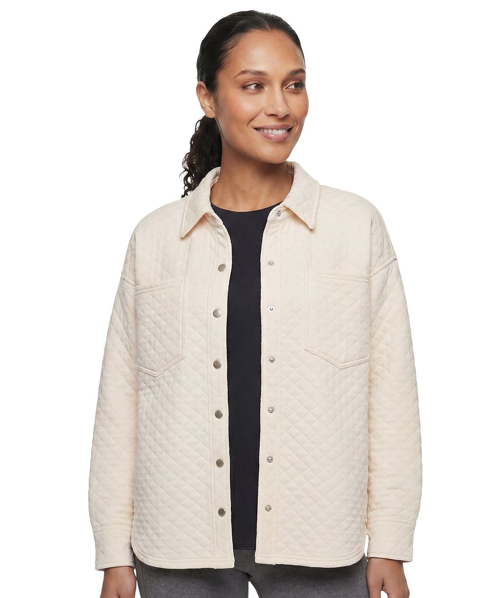 Skechers Women's Quilted Ottoman Shacket Jacket