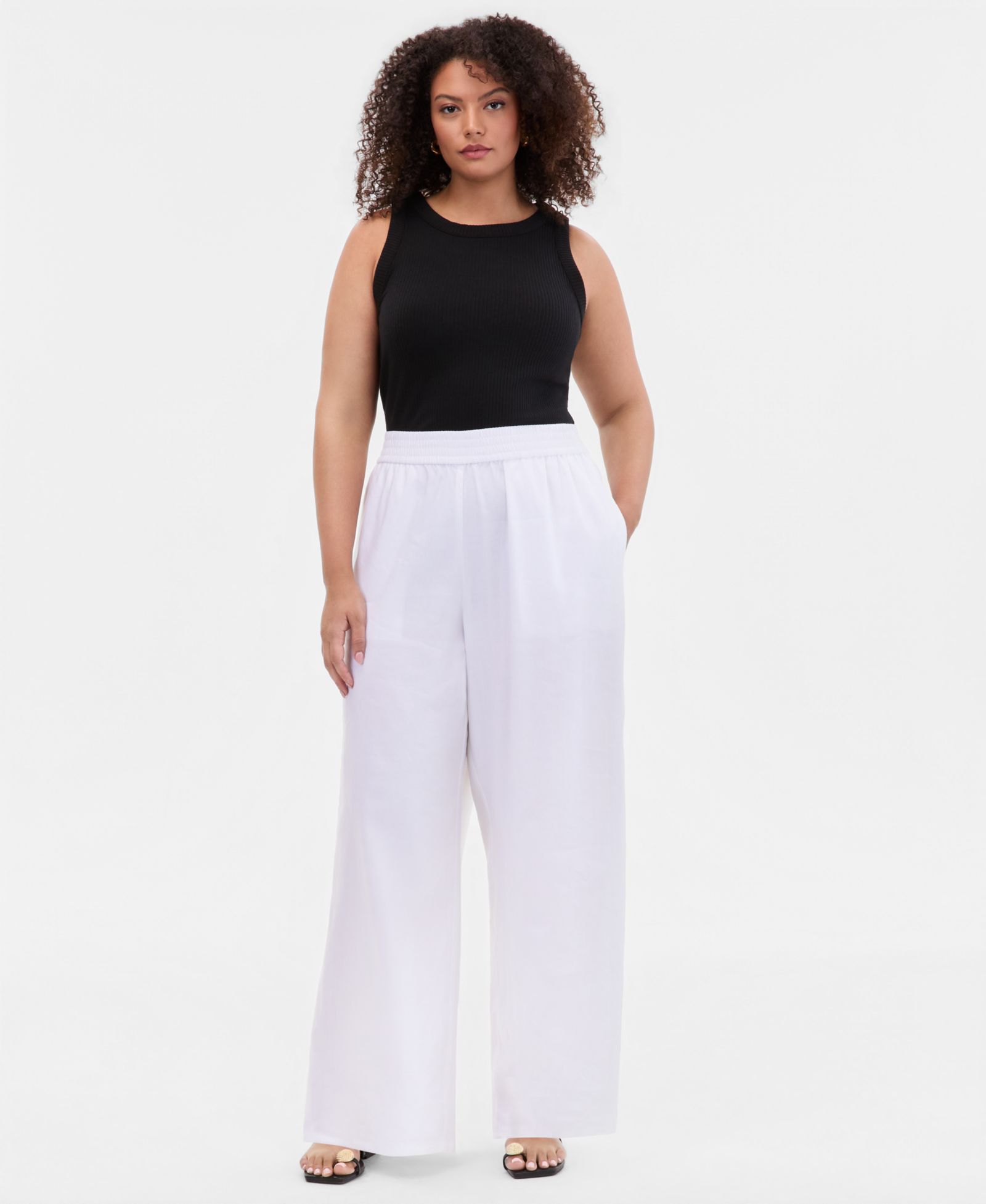 I.N.C. International Concepts Plus Size Pull-On Wide-Leg Pants, Created for Macy's