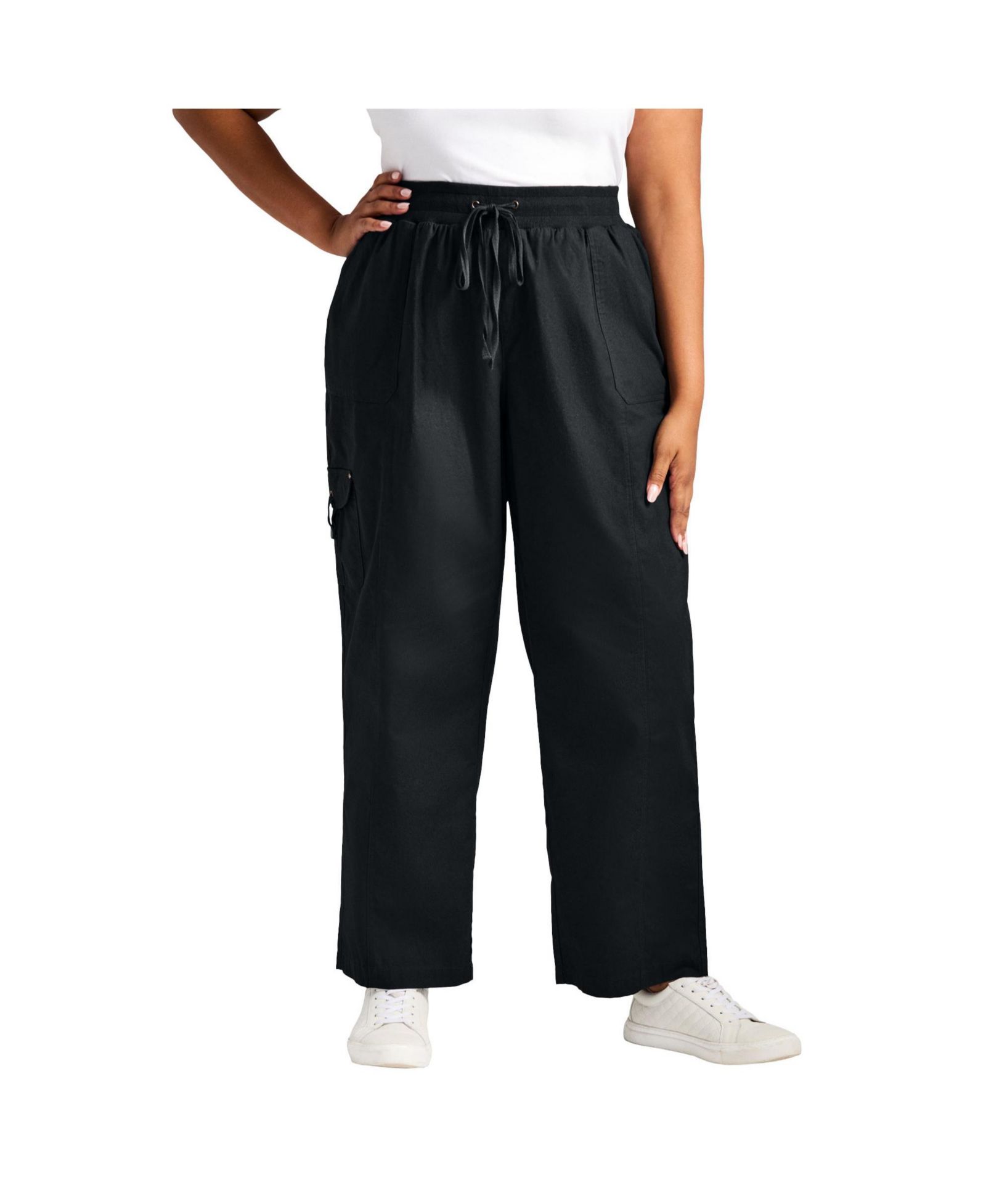 Avenue Женские хлопковые брюки карго Plus Size