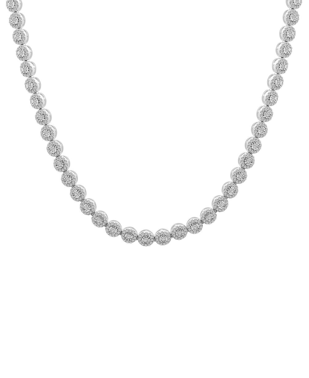 Wrapped in Love? Diamond 20" Necklace (2 ct. t.w.) in Sterling Silver, Macy's Exclusive