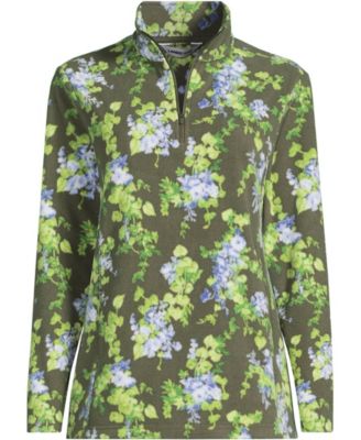 Lands' End Женский флисовый джемпер на молнии