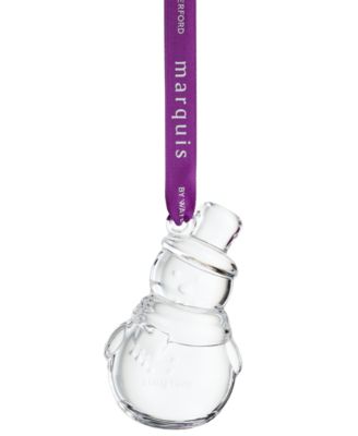 marquis by waterford хрустальная новогодняя игрушка снеговик