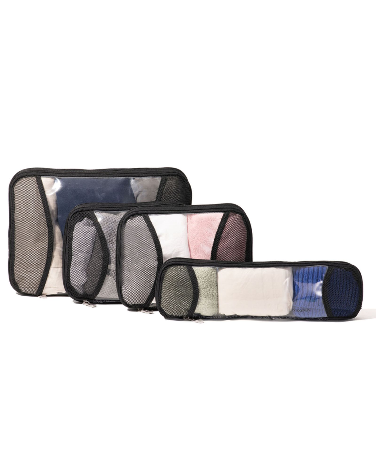Baggallini Zipper Compression 4-Piece Cube Set