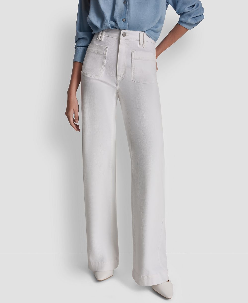 DKNY Jeans Women's High-Rise Relaxed Flare Jeans