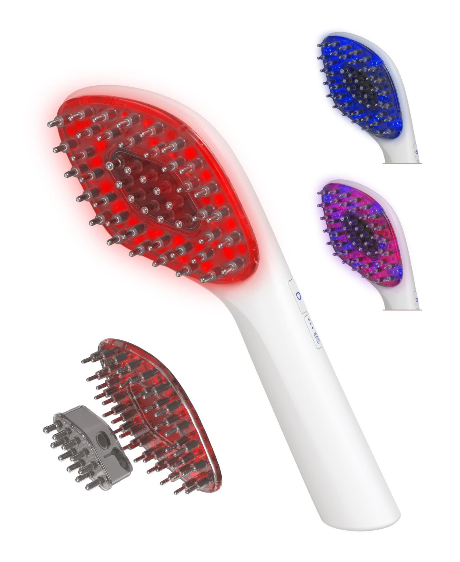 Расческа для сушки волос Tzumi Red Light Rechargeable Dry Paddle