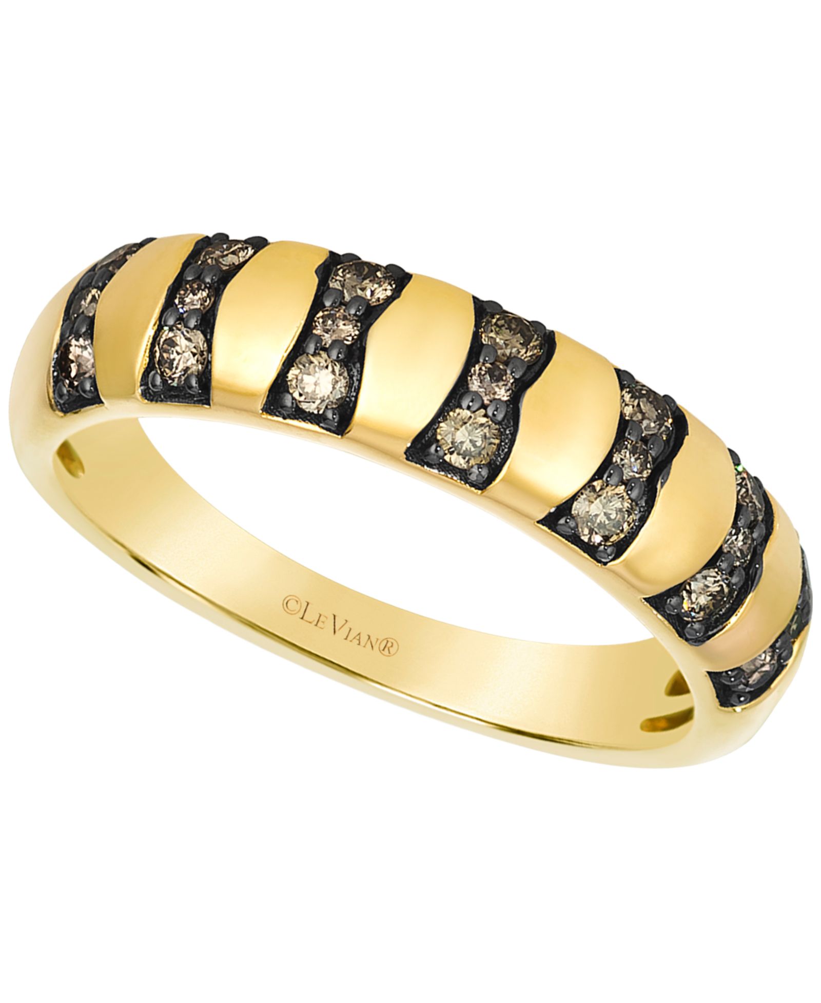 Le Vian Кольцо с шоколадным бриллиантом (0.30 ct. t.w.) в 14k Honey Gold