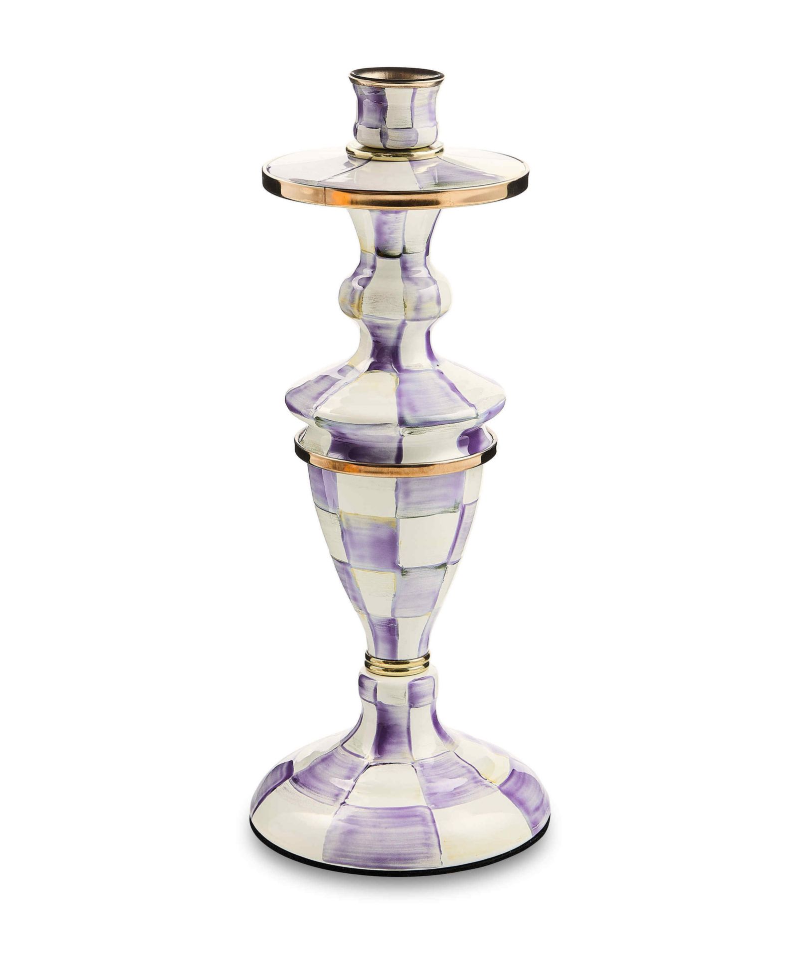 Подсвечник MacKenzie-Childs Violet Check Medium
