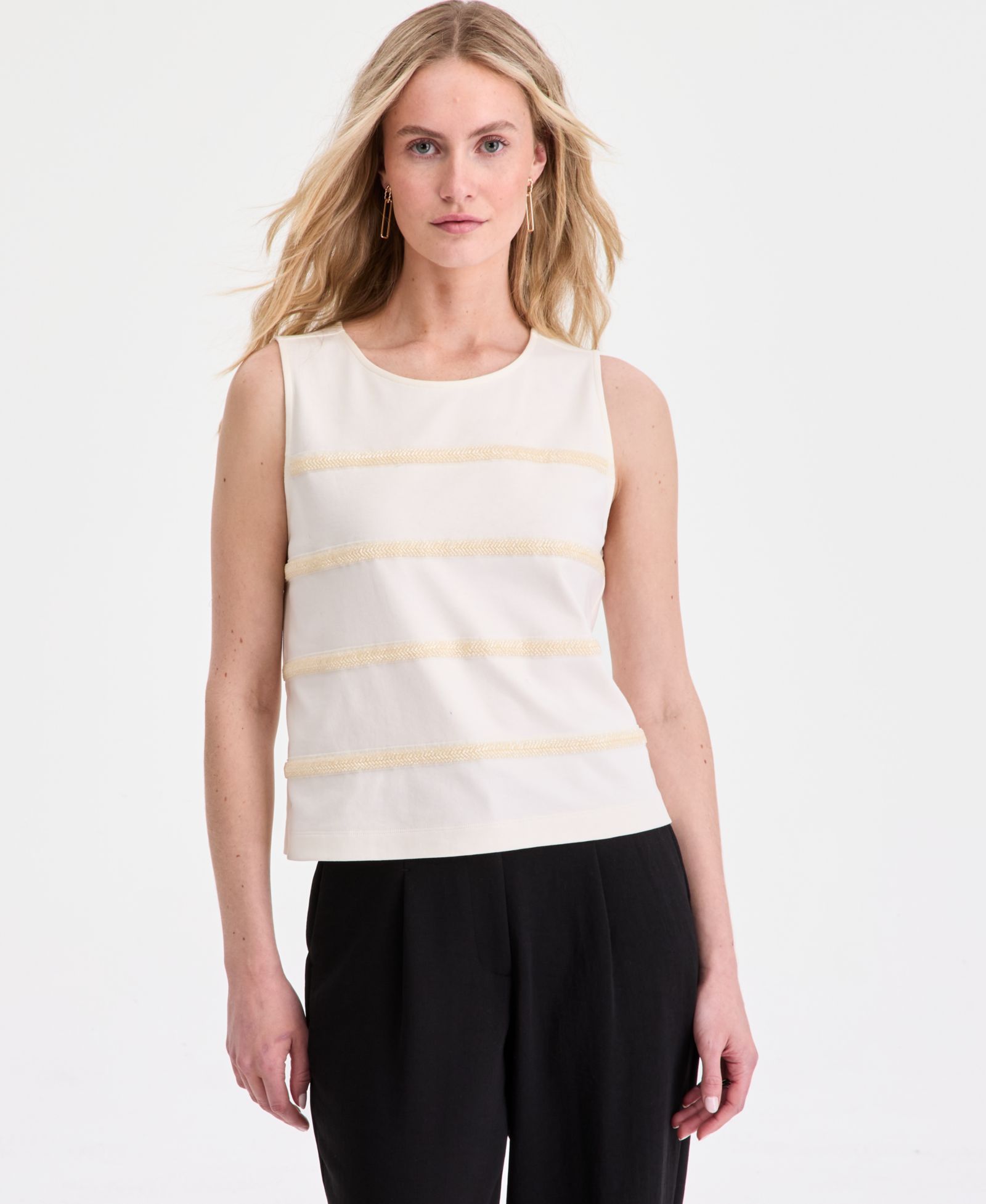 On 34th Women's Cotton Bead-Embellished Tank Top, Macy's Exclusive