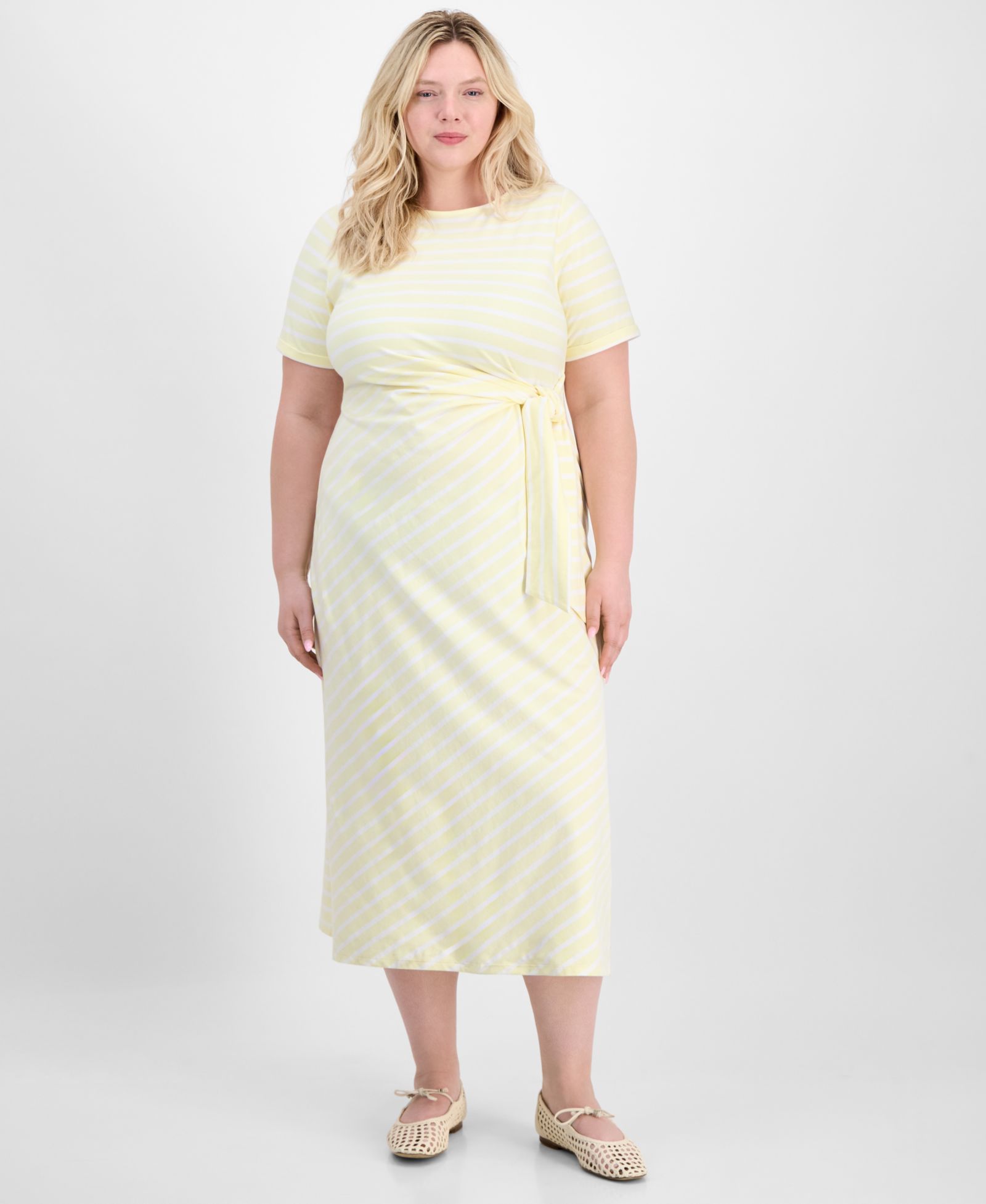On 34th Женское платье Plus Size Primavera Tie-Waist
