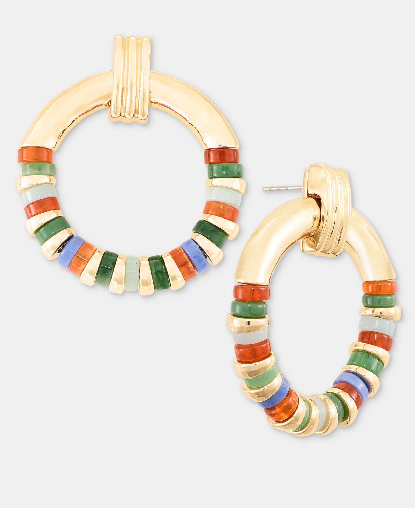 Серьги Style & Co Stone Bead Circle Drop