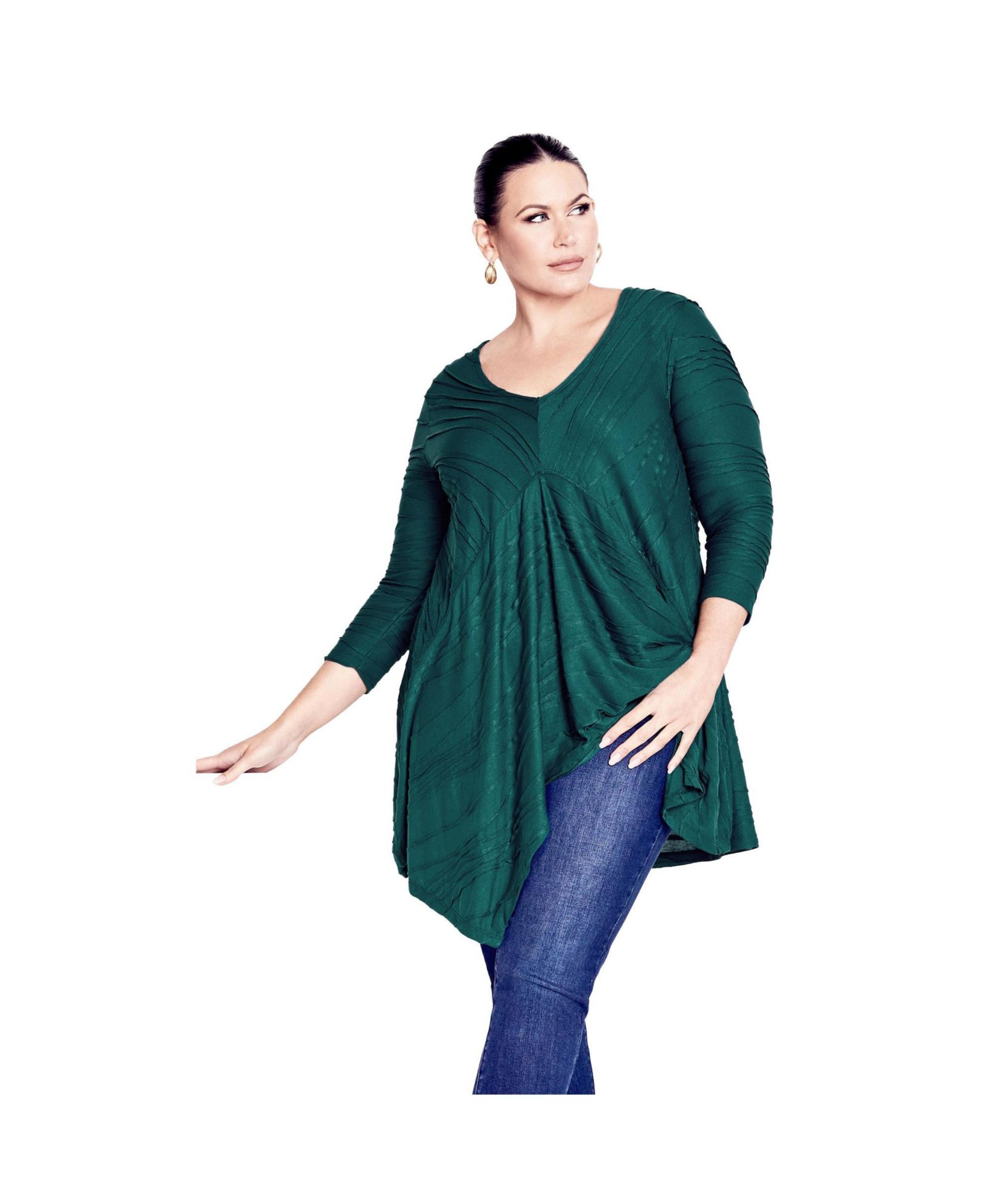 AVENUE Women's Finley Textured Tunic