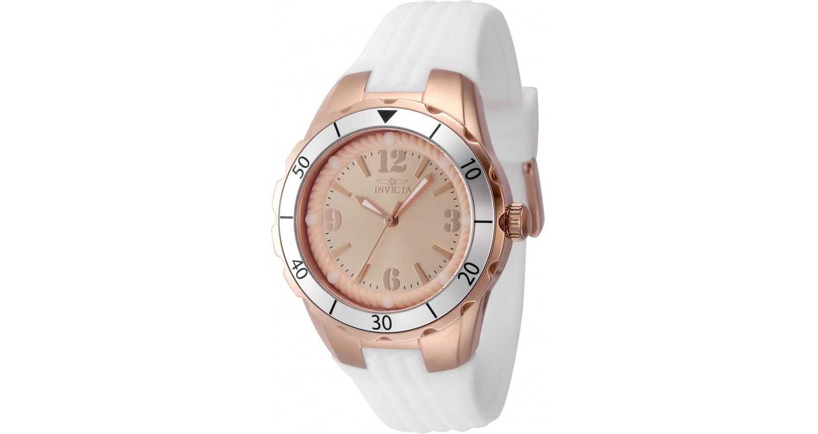 Женские часы Invicta 48853 Angel Quartz PC21 Rose Gold Dial