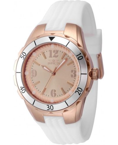 Женские часы Invicta 48853 Angel Quartz PC21 Rose Gold Dial