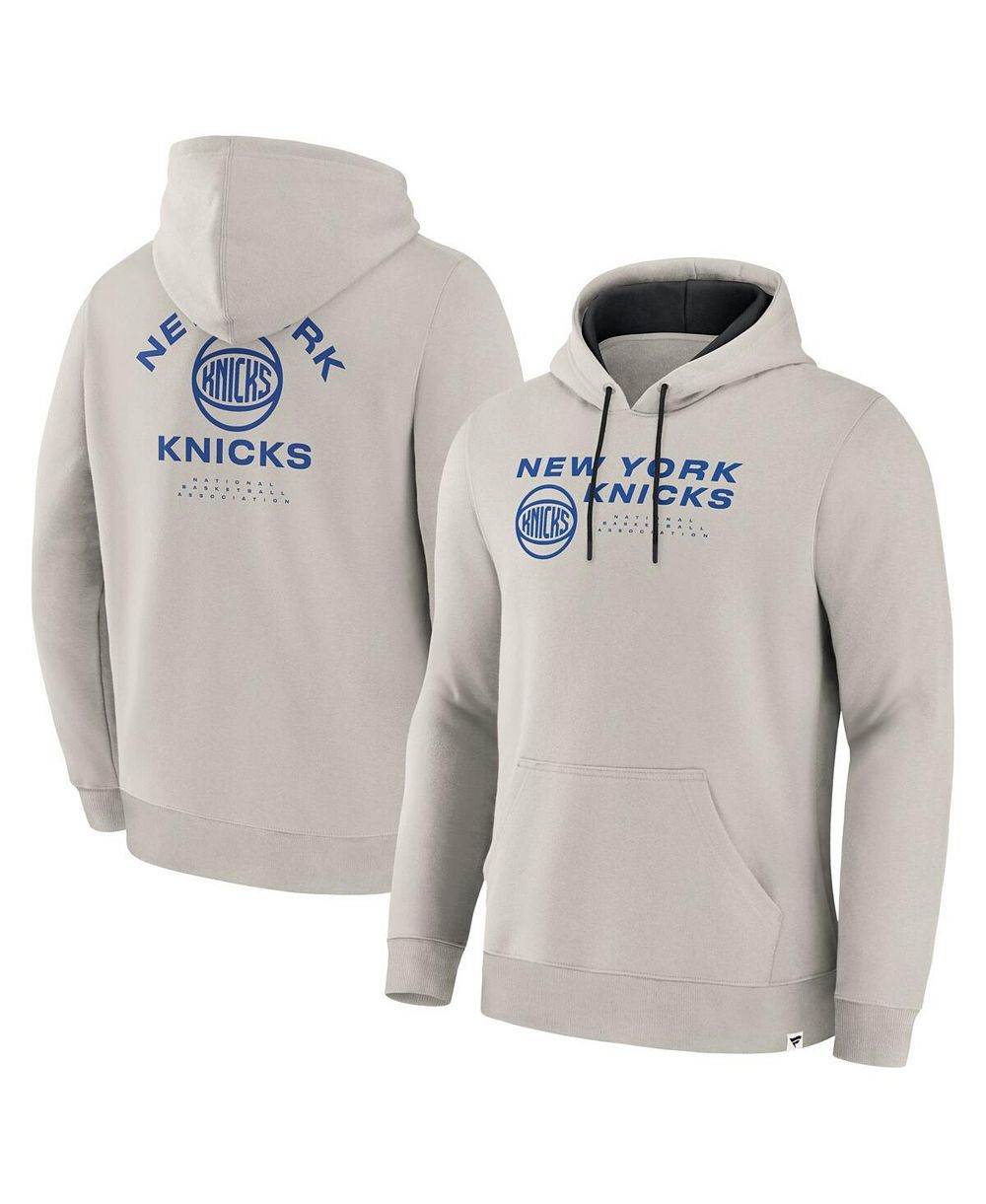 Мужское худи Fanatics Crossover Collection Blocked Shot Premium Pullover Cream New York Knicks
