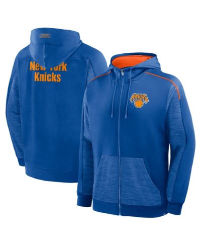 Fanatics Мужское худи на молнии New York Knicks Back Door Cut Play Defender, синее