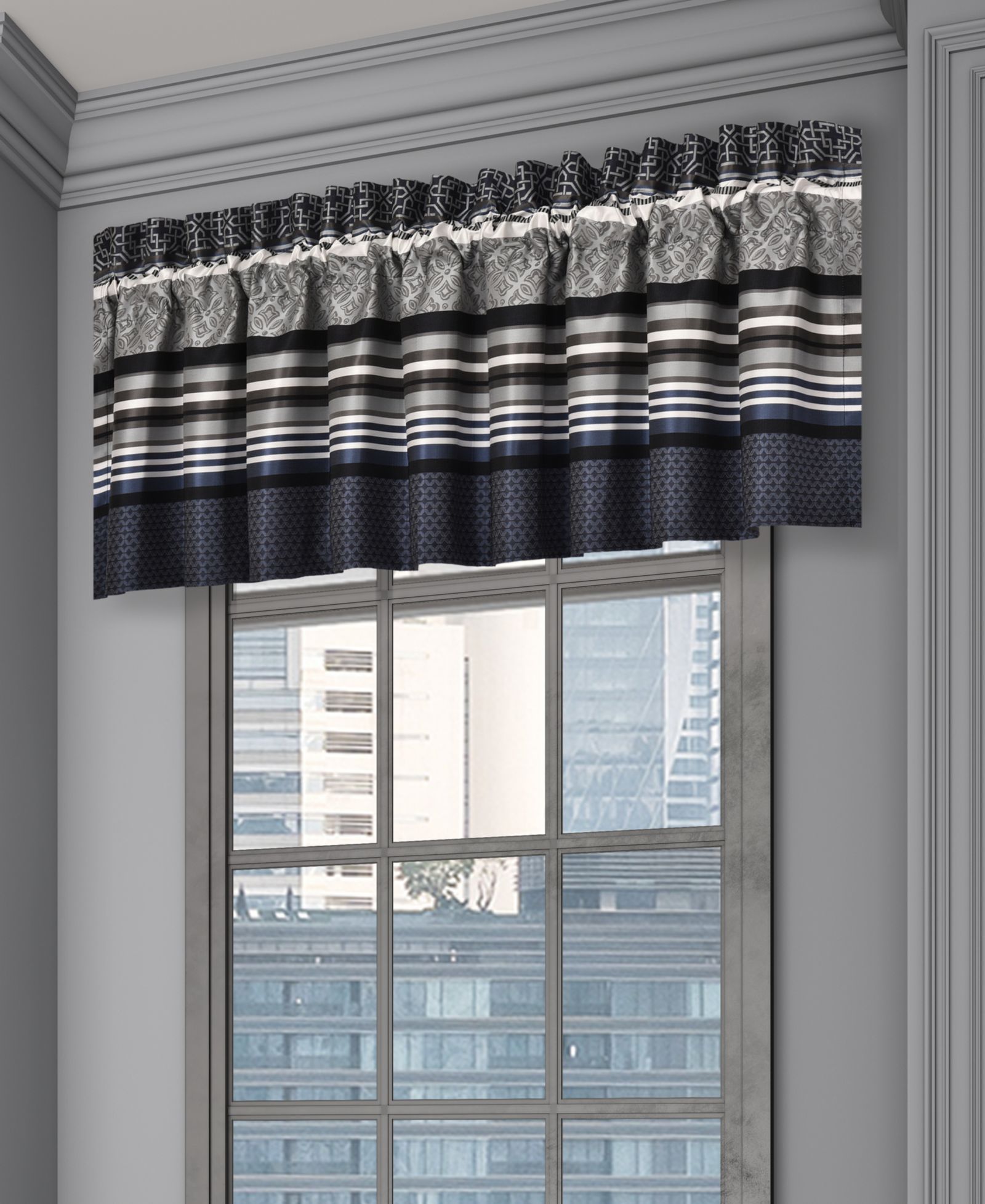 Royal Court Carlisle Window Straight Valance, 18" x 88"