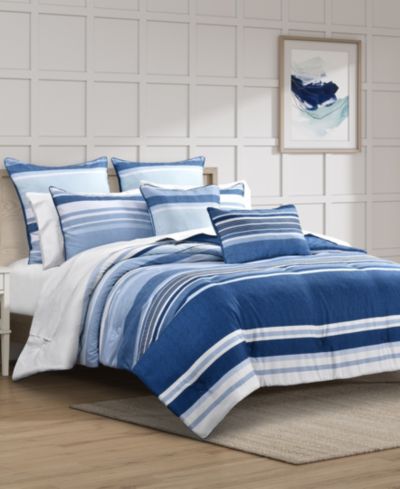 Комплект покрывал Royal Court Carson Multi-Stripe 3-Pc. King/California King