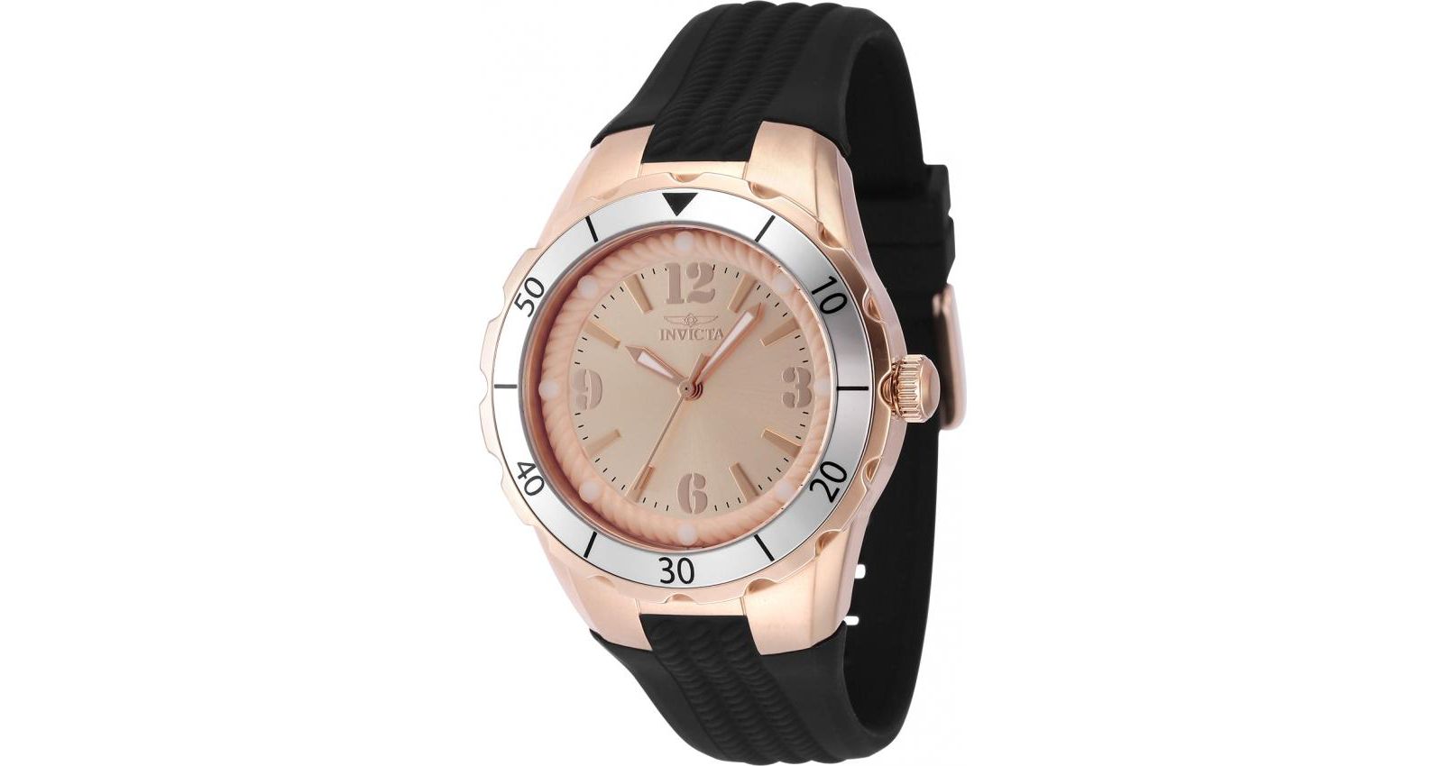 Женские часы Invicta 48854 Angel Quartz PC21 Rose Gold Dial
