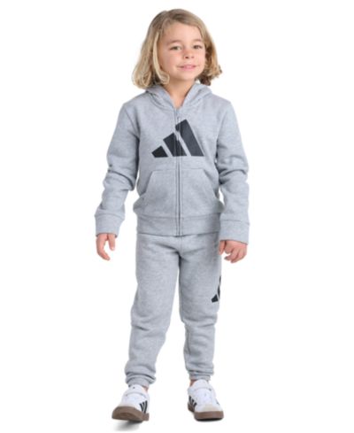 adidas Boys' 2T-7 Full-Zip Jacket and Joggers, 2-Piece Set