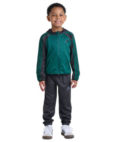 adidas Boys' 2T-7 Long-Sleeve Jacket and Joggers, 2-Piece Set