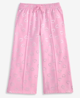 Epic Threads Girls' 12M-5T Metallic-Heart Sweatpants, Macy's Exclusive