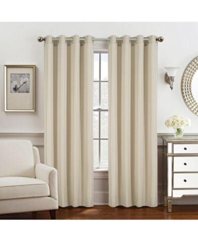 Olivia Gray Gilbert однотонная штора с люверсами, пара панелей - 54x84", Taupe